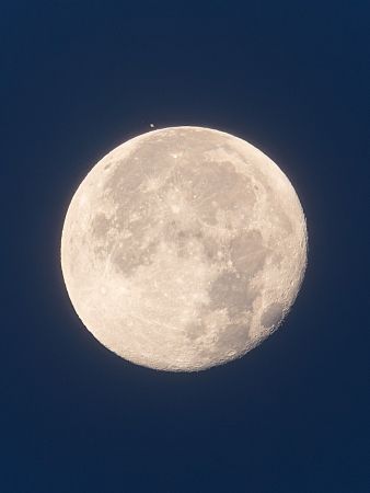 Saturn vor Abdeckung durch den Mond