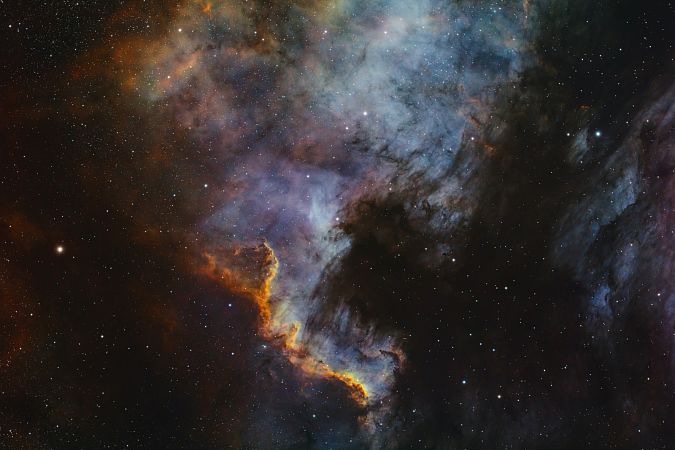 Nordamerikanebel C20 (LSHO + RGB Sterne)