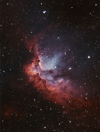 Zauberernebel NGC 7380 (SHO + RGB Sterne)